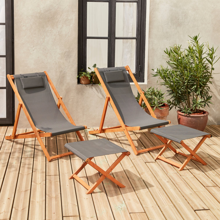 Ebern Designs Iden Reclining Deck Chair Wayfair.co.uk